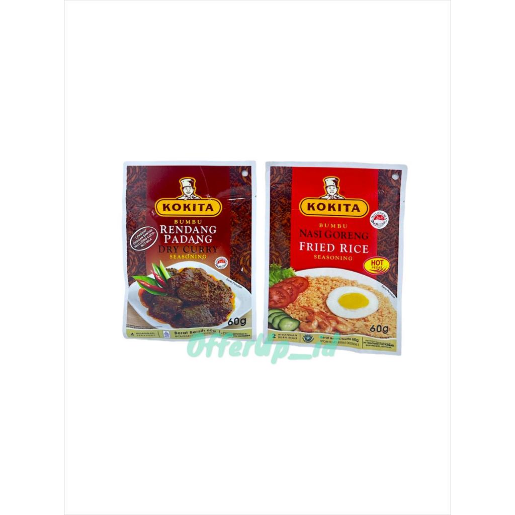 

Kokita Bumbu Rendang Padang 60gr Nasi Goreng Hot Pedas 60gr