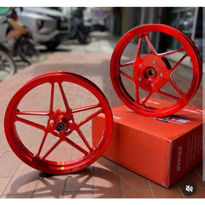 Velg Power BAD BOYS Mio Sporty Mio M3 uk 185/215 Ring 14 Oren Biru Crom Violet