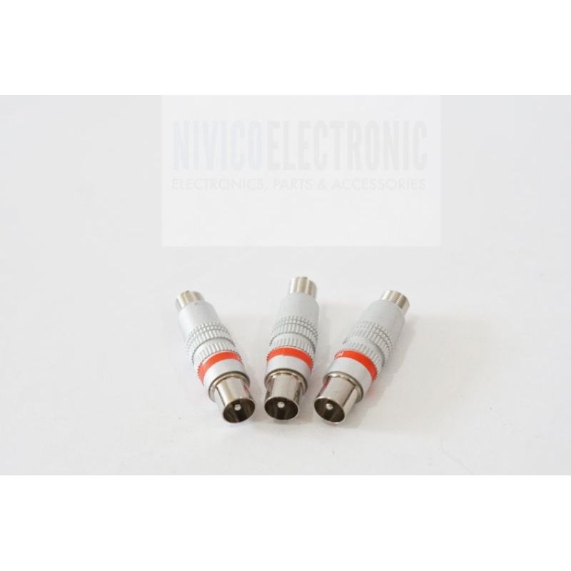 Jack Tv/Jack Antena Male Aluminium Besi