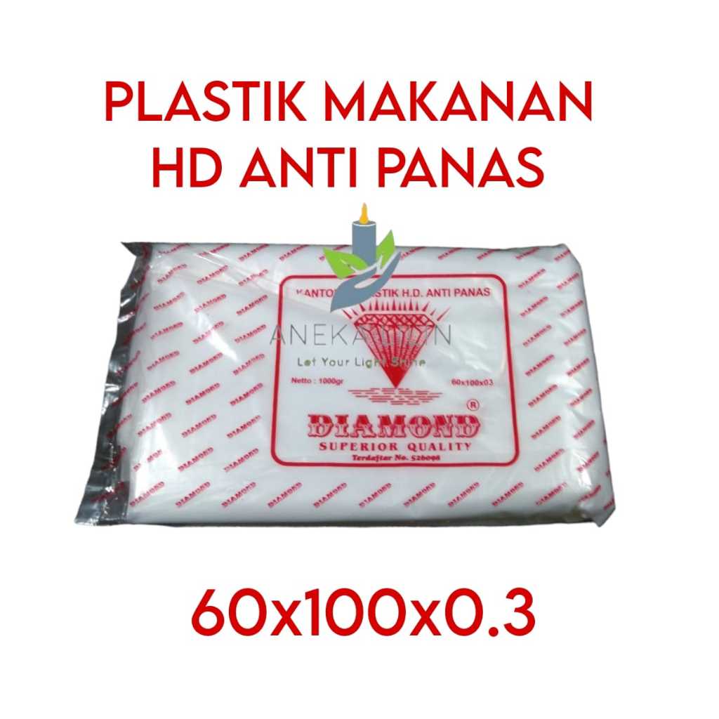 Plastik HD Anti Panas 60x100x03 Foodgrade Diamond