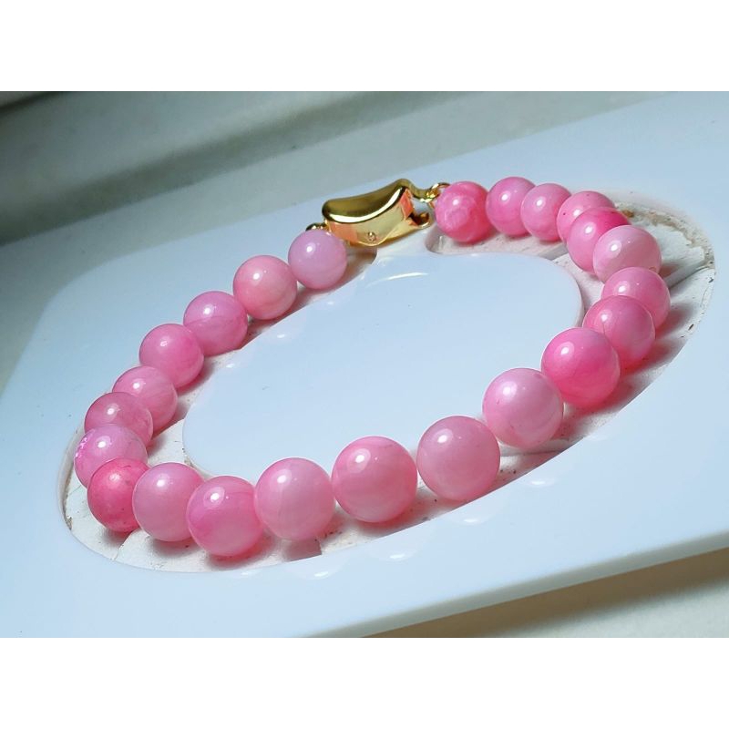 gelang full mutiara air laut pink gelang mutiara pink soft