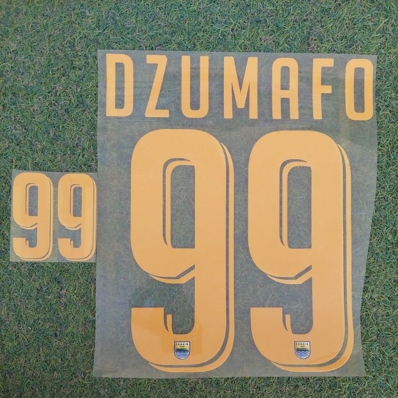 NAMESET JERSEY PERSIB HOME & 3RD 2013 ORIGINAL - DZUMAFO #99