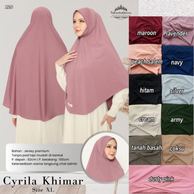Cyrila khimar L-XL by valenshaqueen/ hijab valenshaqueen