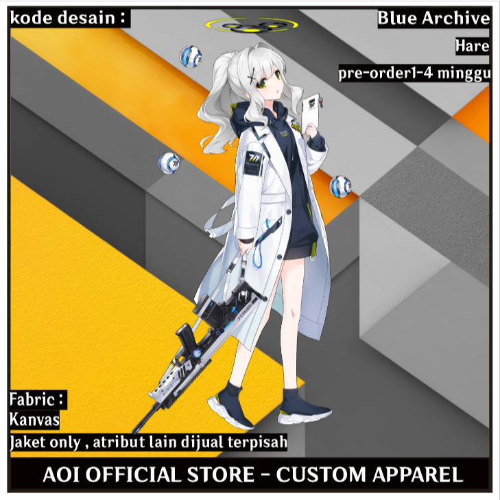 Jaket Jas Omagari Hare Blue Archive