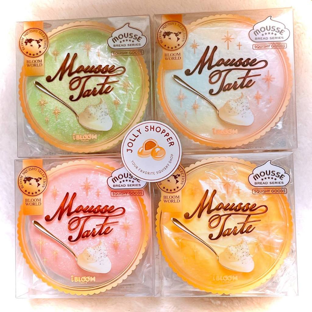 [READY STOCK] IBloom Mousse Tart Squishy Toy  (Soft and slow rising) / Licensed Ori Jepang BNIP
