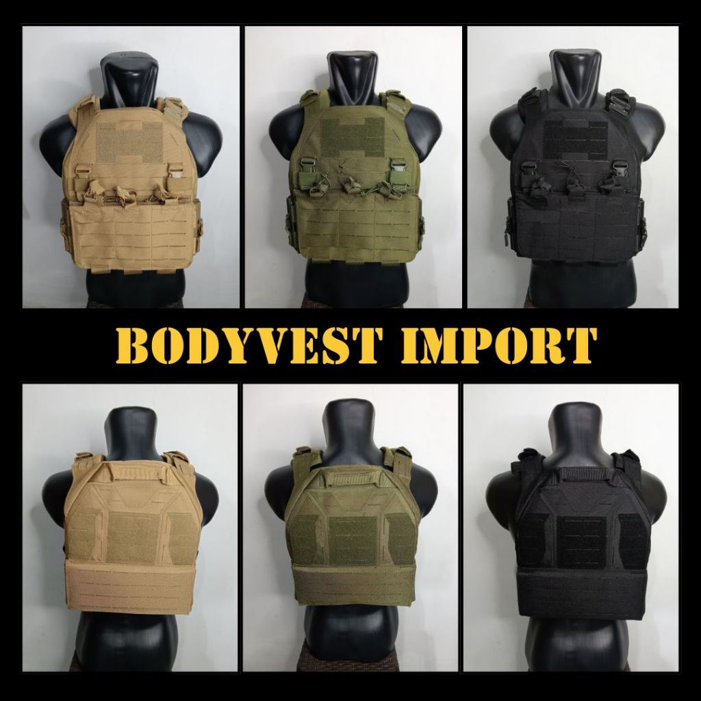 Bodyvest Tiger / Rompi Anti Peluru / Bodyvest Tactical Bodyvest Halo Devgru Laser-cut molle system H