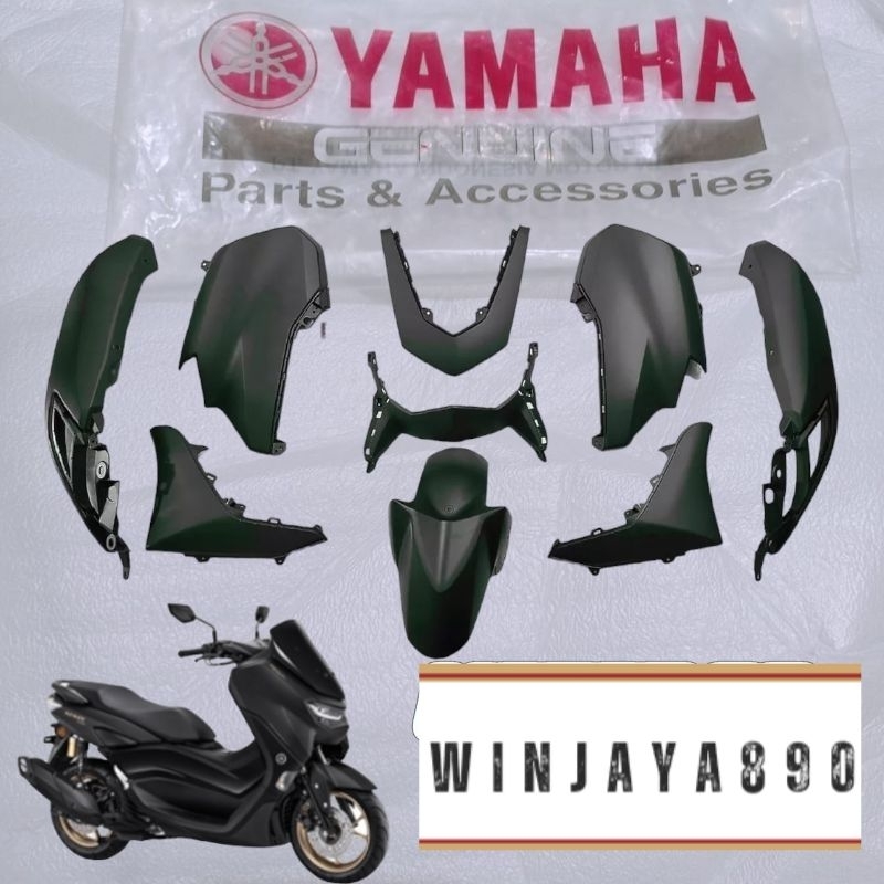 PAKET BODY HALUS FULL SET ALL NEW NMAX 155 WARNA HITAM DOFT HALUS 2021-2023  ORIGINAL YAMAHA