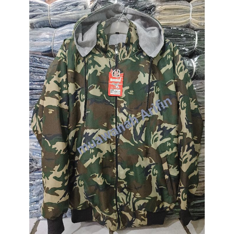 *PROMO*jaket parasit doreng bolak balik/jaket parasit doreng 2 in 1 terbaru/jaket BB doreng pria wan