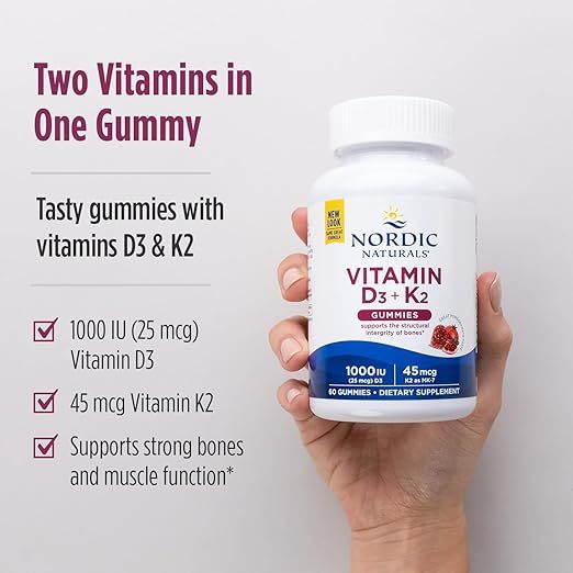 Nordic Naturals D3 + K2 gummies ORIGINAL USA
