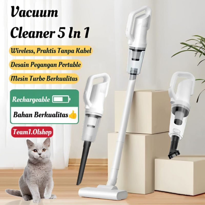 Vacuum Cleaner 5 In 1 / Penyedot Debu Rumah Dan Mobil / Vacuum Cleaner Handheld Wireless Portable