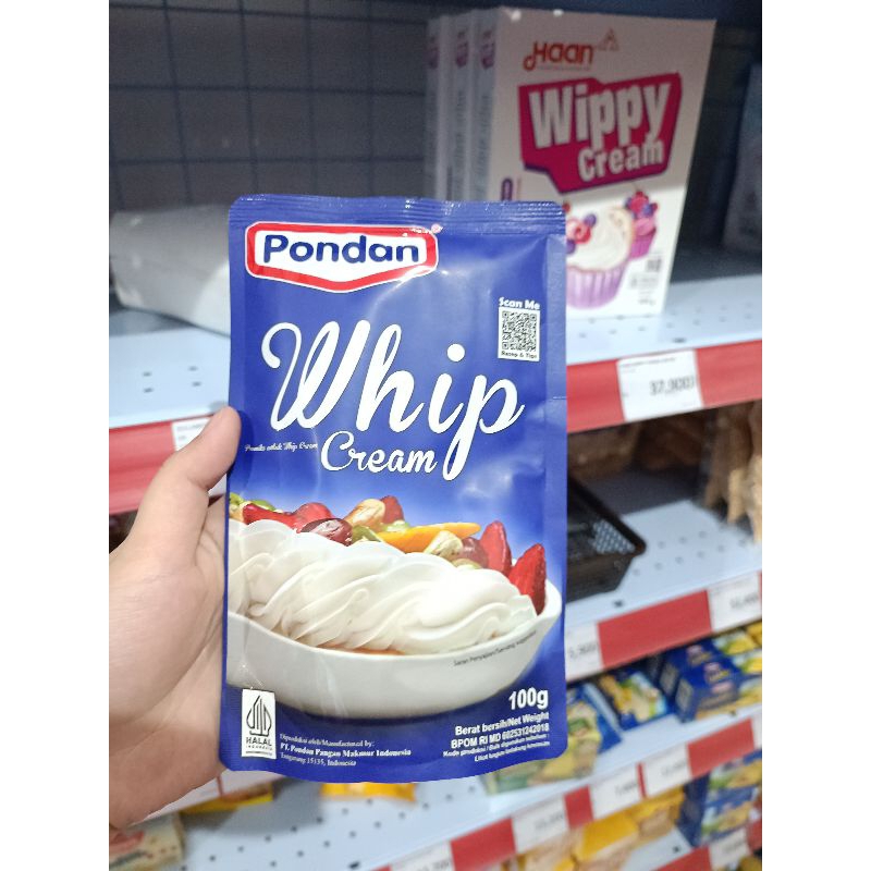 

[ 100 GRAM ] Pondan Whip Cream 100 Gram Pondan Whipping Cream 100 Gram
