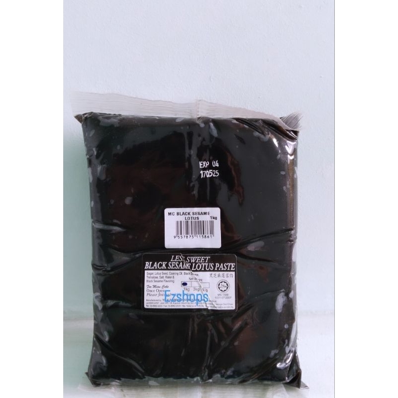 

Filling Mooncake Black Sesame Lotus Less Sweet Isian Mooncake 1kg