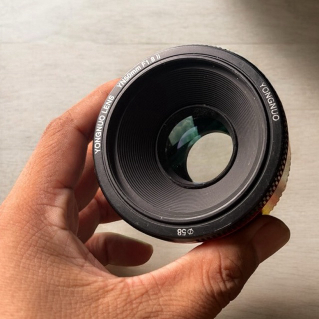 lensa canon lensa fix canon 50mm yn mark ii likenew