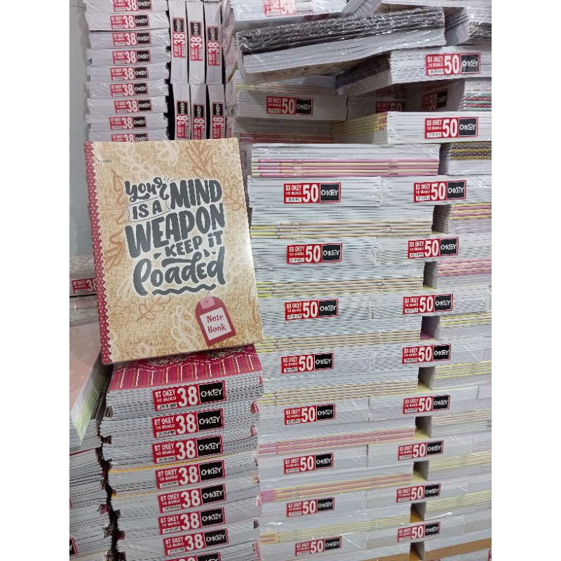 

BUKU TULIS OKEY ISI 38 LEMBAR 1 PACK ISI 10 BUKU