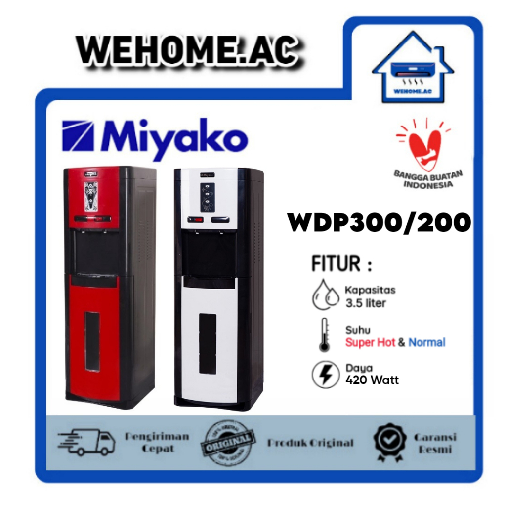 Dispenser Miyako WDP200 / WDP300 Miyako Dispenser Galon Bawah Dispenser Berdiri