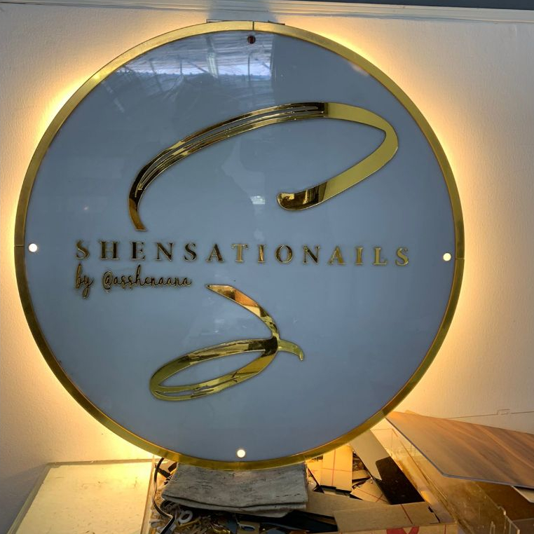 

Papan Nama Usaha Model Bulat Bisa Lighting Huruf Timbul
