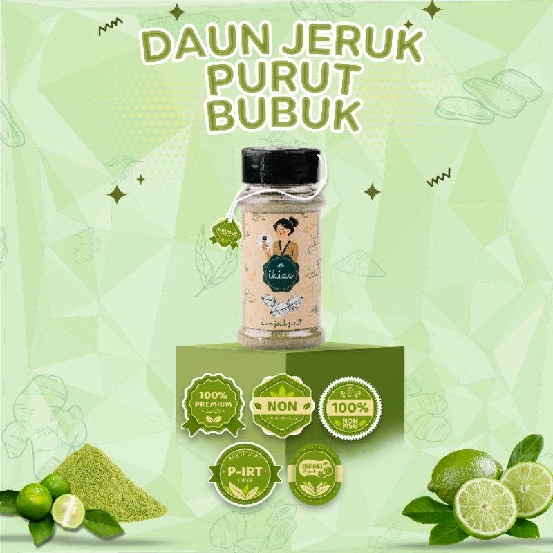 

Daun Jeruk Purut Bubuk / Bumbu Botol 50gr / Premium Quality / IKIAE