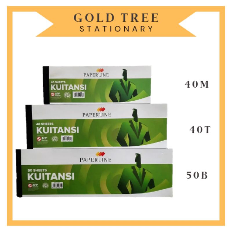 

Gold Tree - Kwitansi Paperline 40M, 40T, 50B (Kecil, Sedang, Besar) PCS