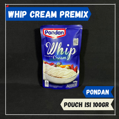 

Pondan Whip Cream Pouch isi 100 gr / Whipping Cream / Krim Kue Instan / Bubuk Krim