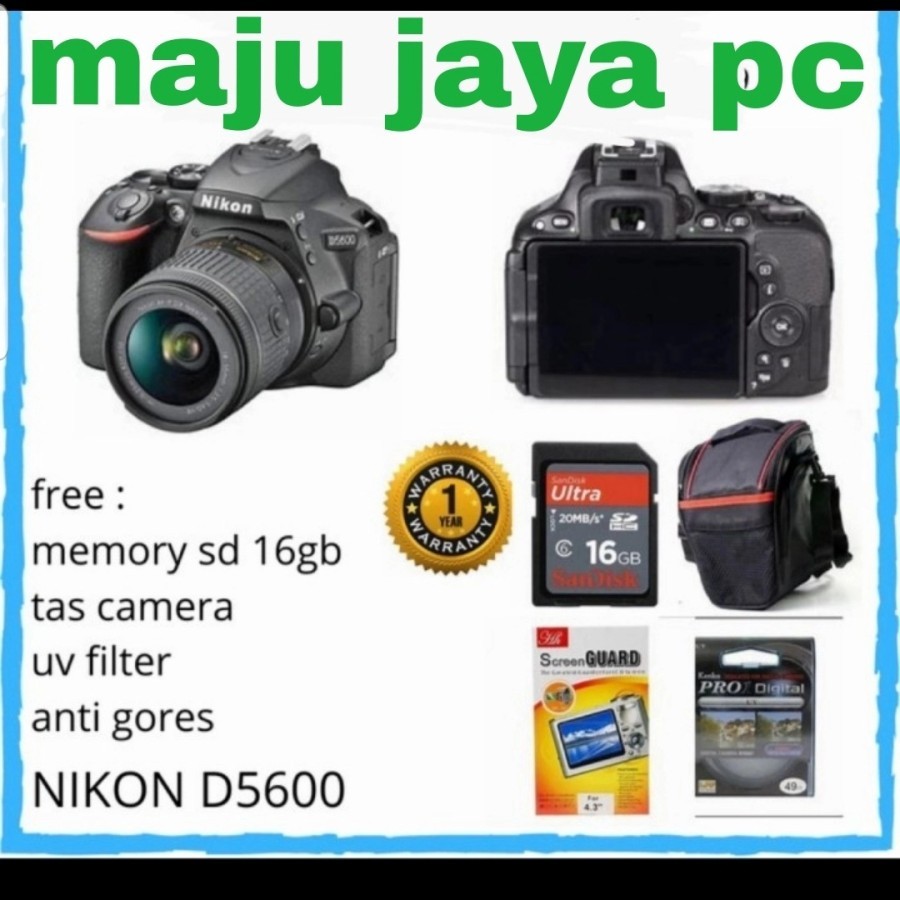 NIKON D5600 KIT 18-55MM / KAMERA NIKON D5600 BARU ORIGINAL