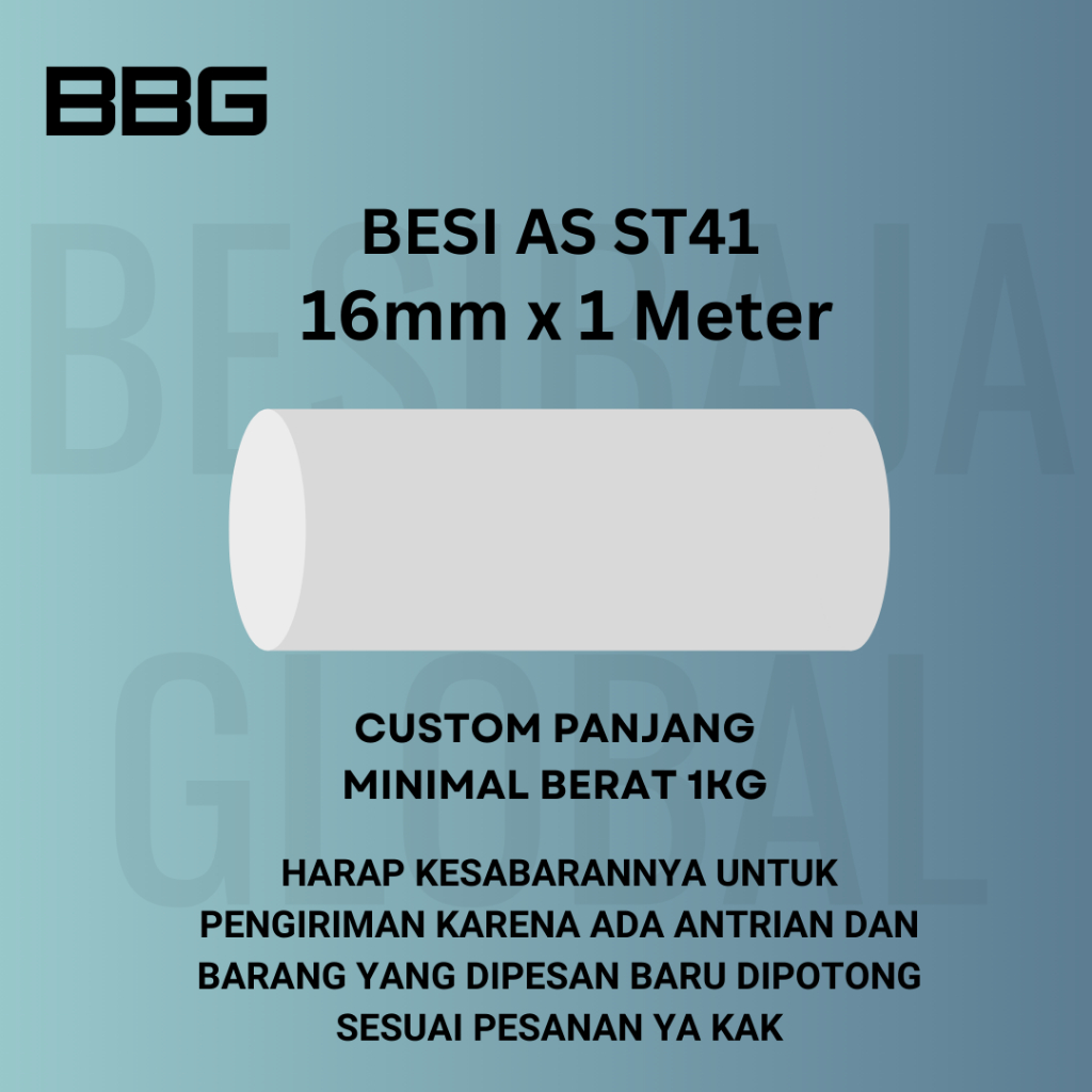 BESI AS ST41 DIAMETER 16mm x 1M