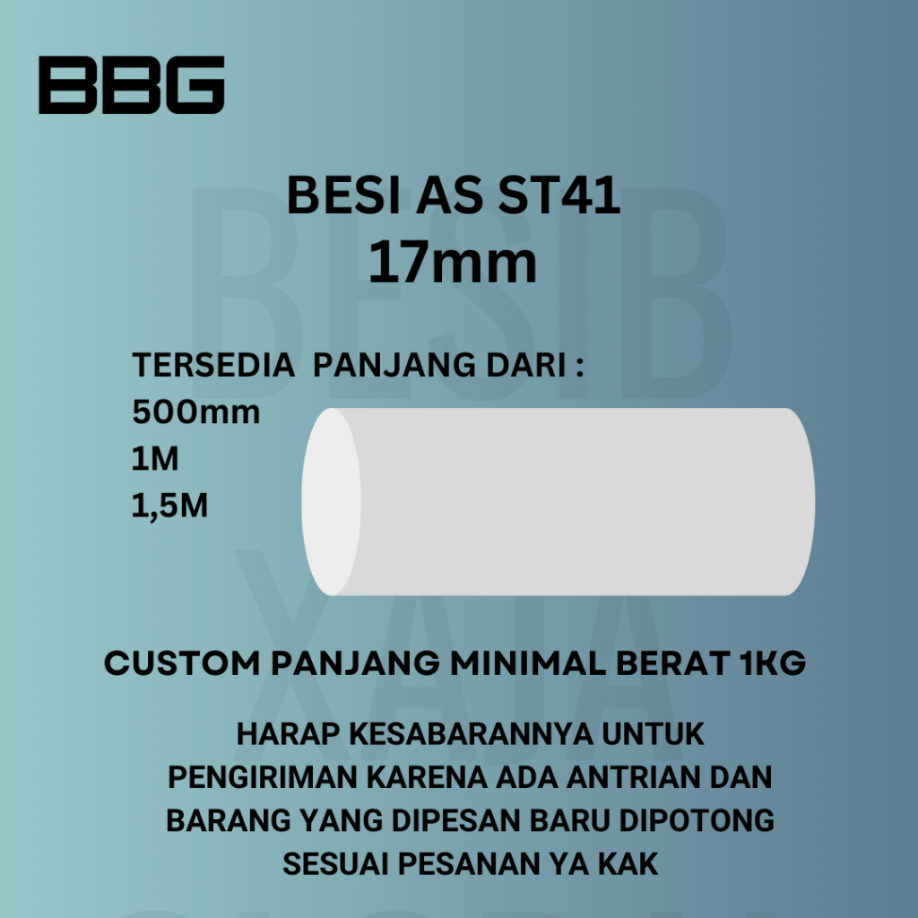 BESI AS ST41 DIAMETER 17mm x 500mm