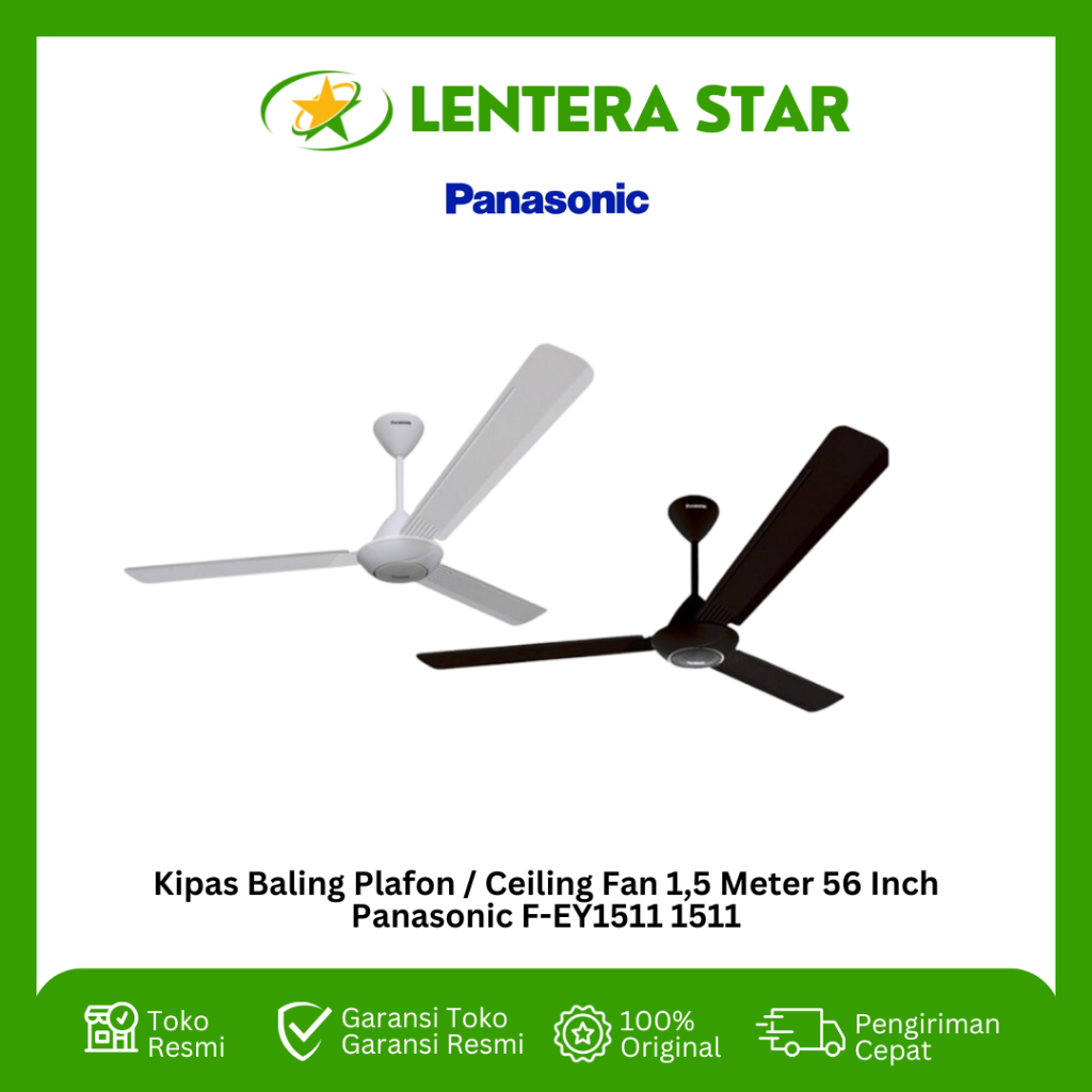 Kipas baling gantung plafon / Ceiling Fan Panasonic F-EY FEY 1511