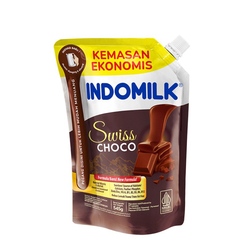 

INDOMILK Krimer Kental Manis Swiss Choco Pouch 545 gram