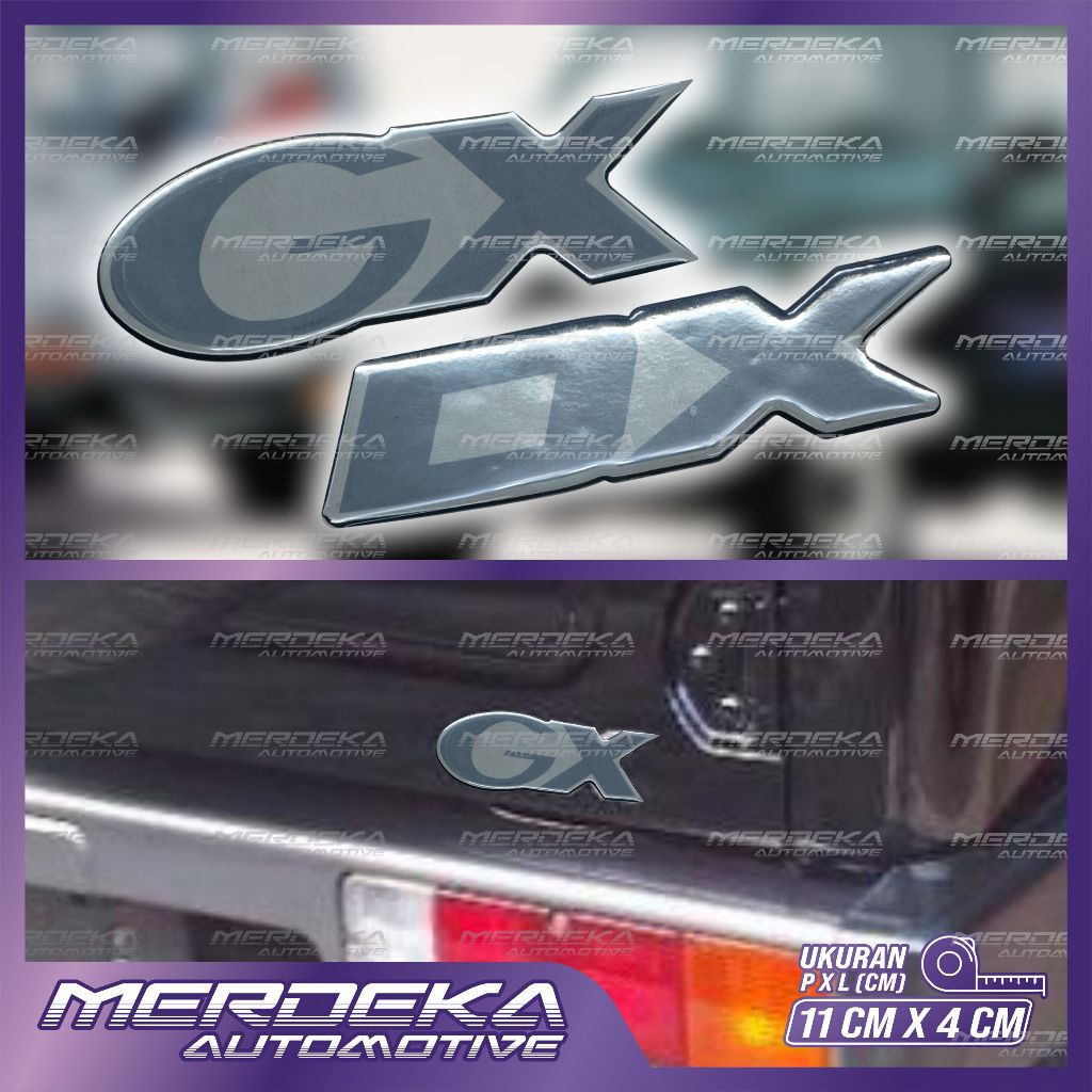emblem gx pintu belakang jimny katana | emblem dx pintu belakang jimny katana