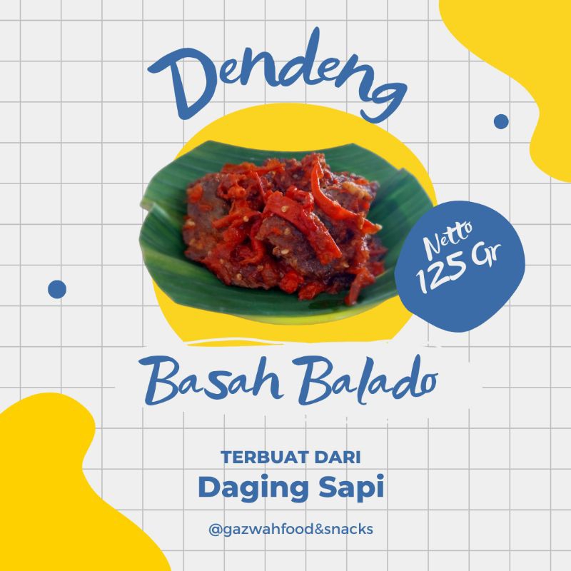 

Dendeng Daging Sapi Basah Balado Gazwah Food & Snacks 125 Gram
