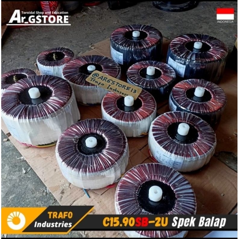 Trafo Toroid Donat 15A 90V CT (murni) Steps Spek Balap Class H