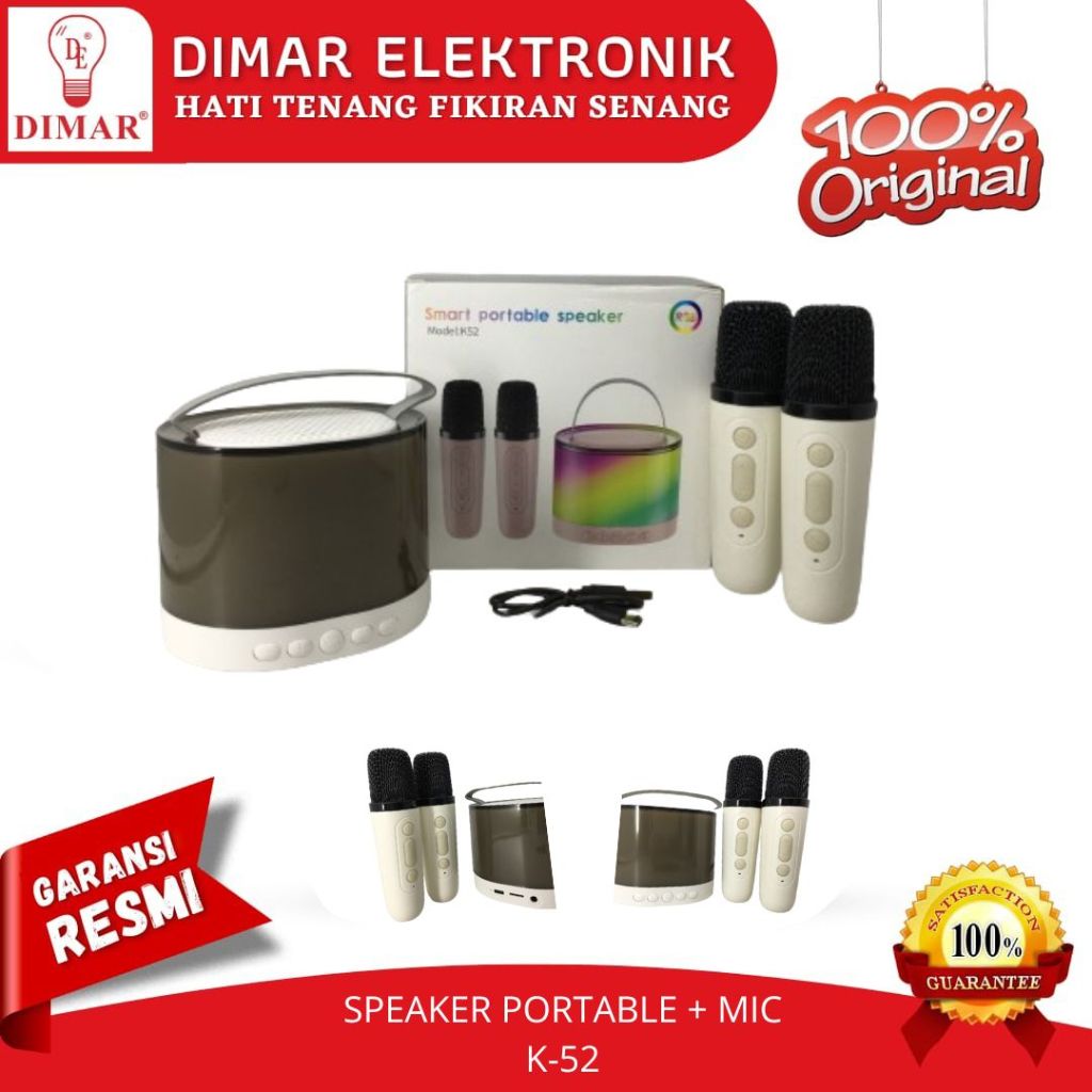 Speaker Bluetooth Portable Full Bass Mini Karaoke