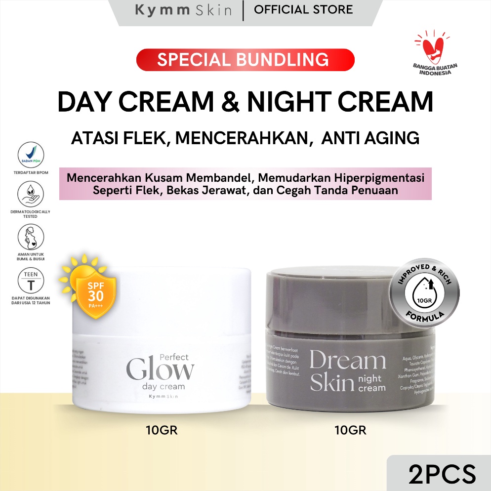 KODE N67J KYMM SKIN Day Cream 1gr x NEW Night Cream 1gr DC