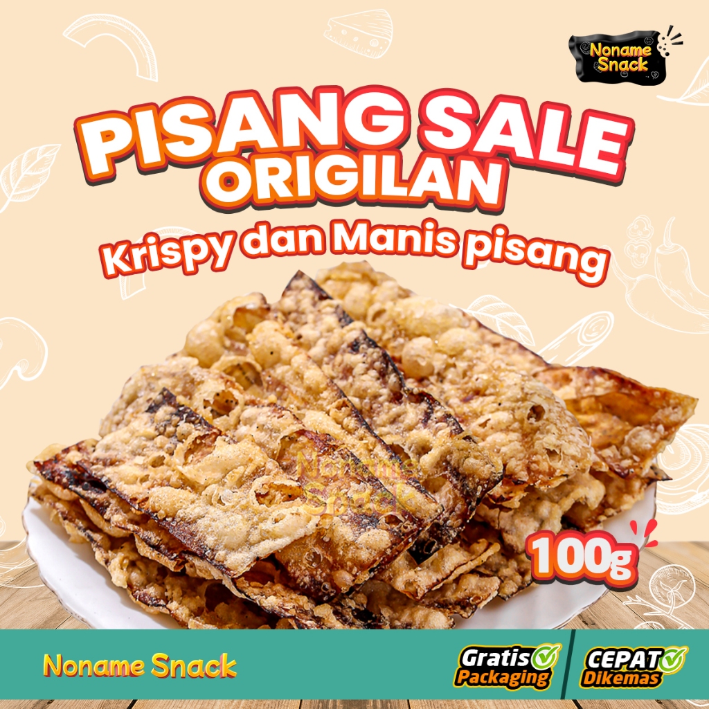 

NoName Snack - Pisang Sale Tepung Ori Cemilan Grosir 100Gr