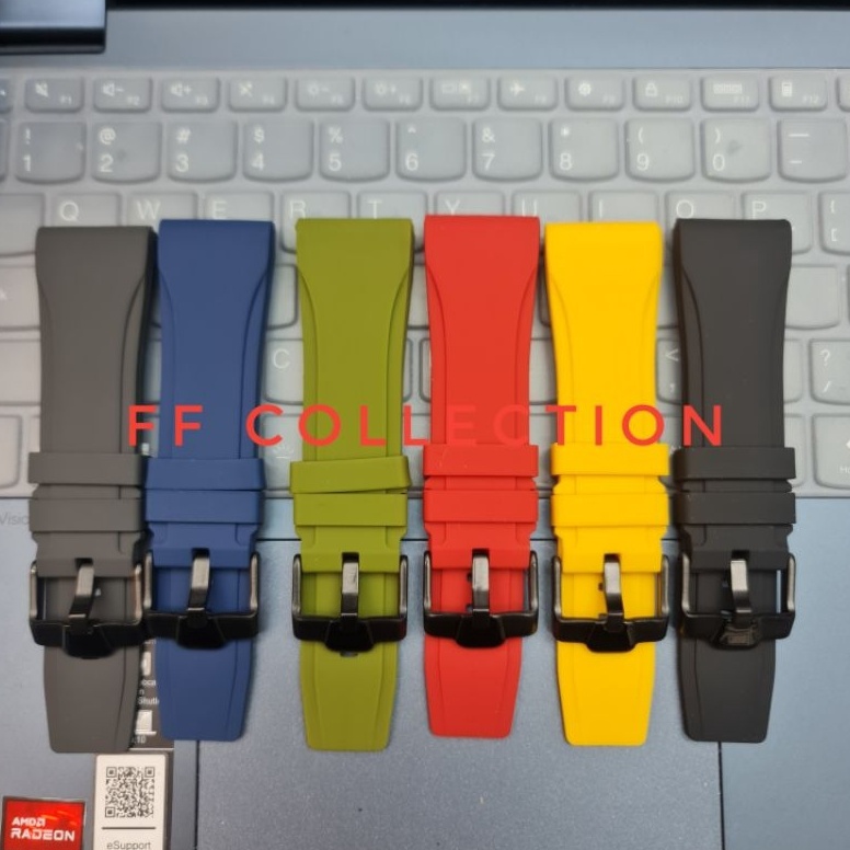 KODE G19J 112 Strap Tali jam tangan 6A 24MM 26MM 22MM 24 MM 26 MM 22 MM Silicon alexandre christie e