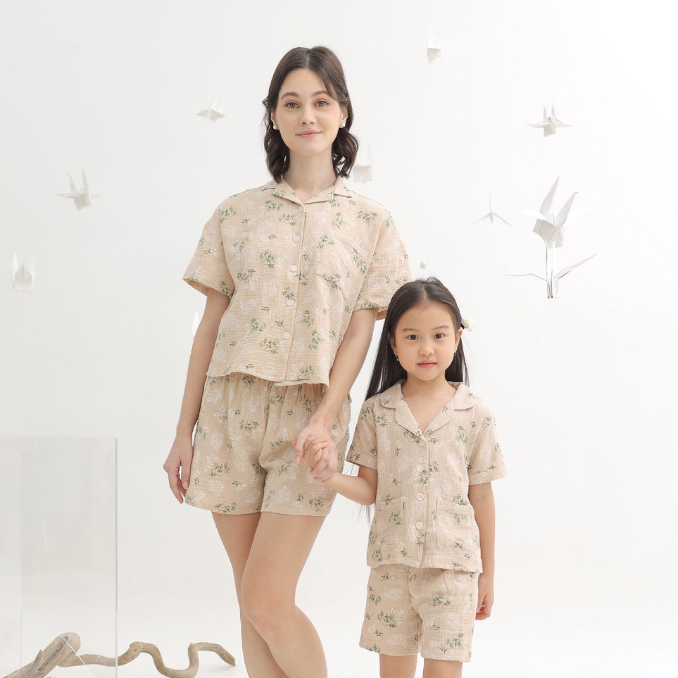 KODE Y83G Harlow Kids  NEW Cloud Pajamas for MommyPajamas Mommy Pajamas Double Cotton GauzePajamas W