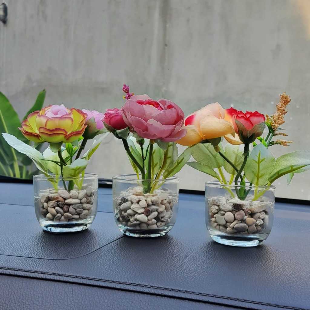 Bunga Hiasan Dashboard Mobil, Hiasan Dashboard Mobil Bentuk Bunga