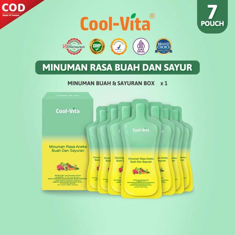 

Coolvita Minuman Rasa Ekstrak Buah dan Sayuran