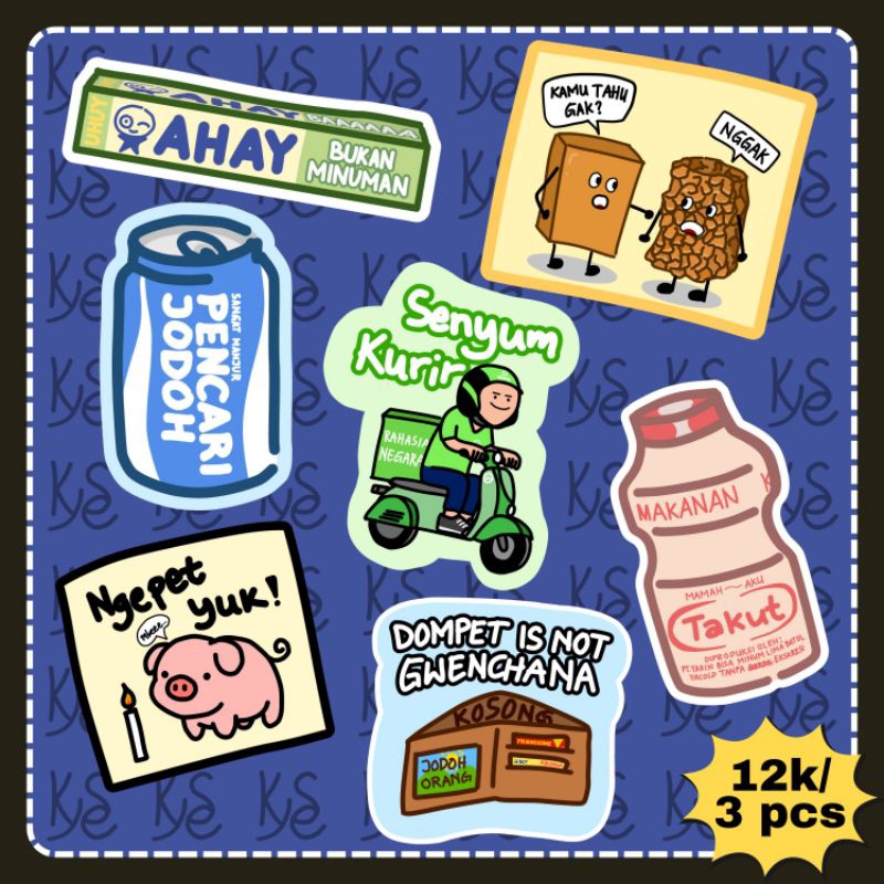 

Sticker vinyl anti air keren lucu menggemaskan anjas (Kyse.id)