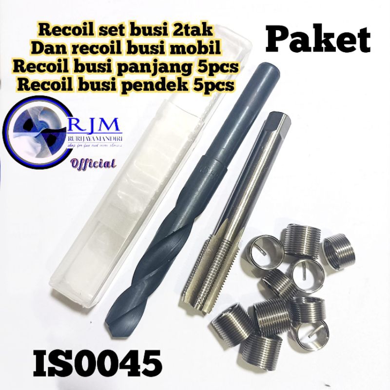 recoil set recoil busi 2tak recoil busi mobil recoil busi panjang dan pendek m14x1.25