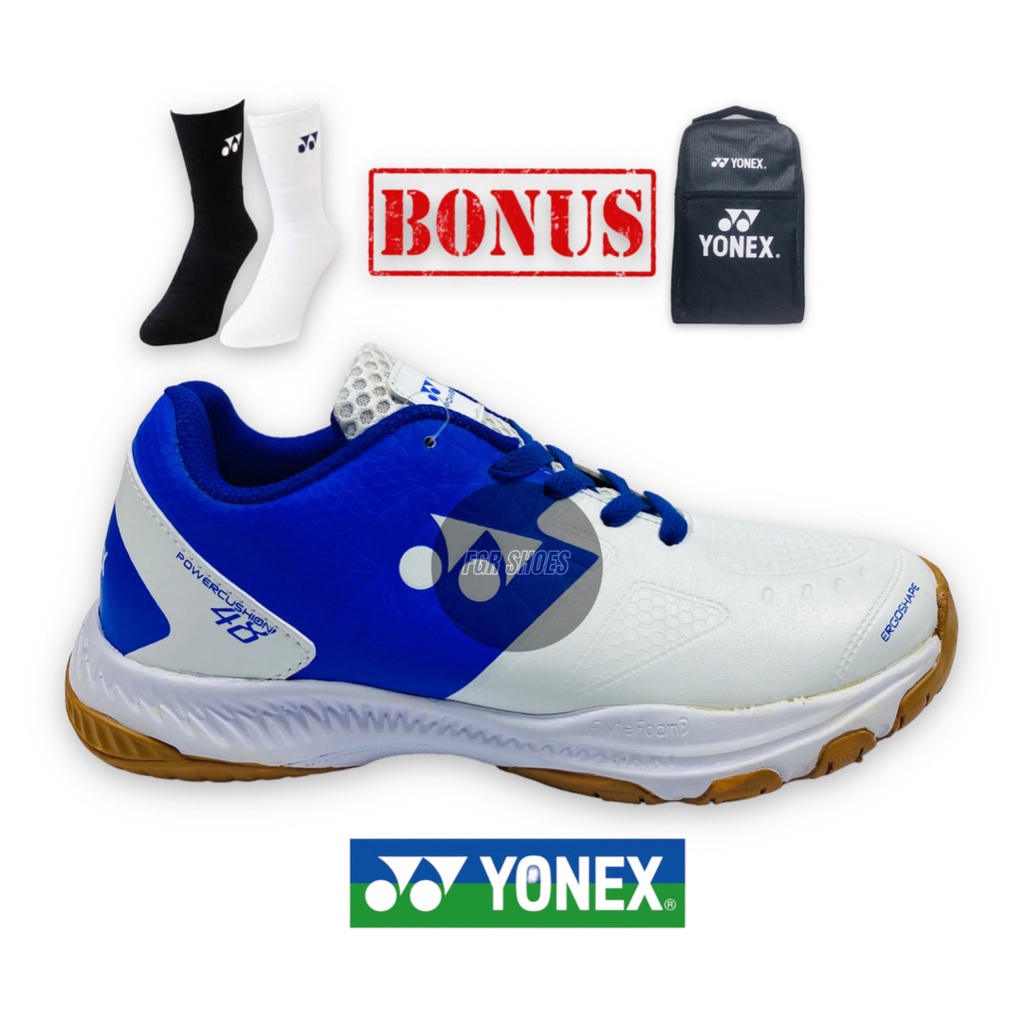 MAKSIMAL Sepatu Batminton Pria Terlaris Anti slipSepatu Bulutangkis Pria Yonex SHB 48 Pria Karet
