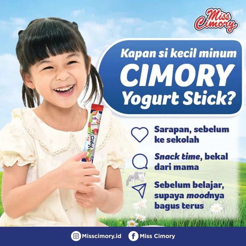 

Cimory yogurt stick 40gr Box isi 25 mix varian rasa