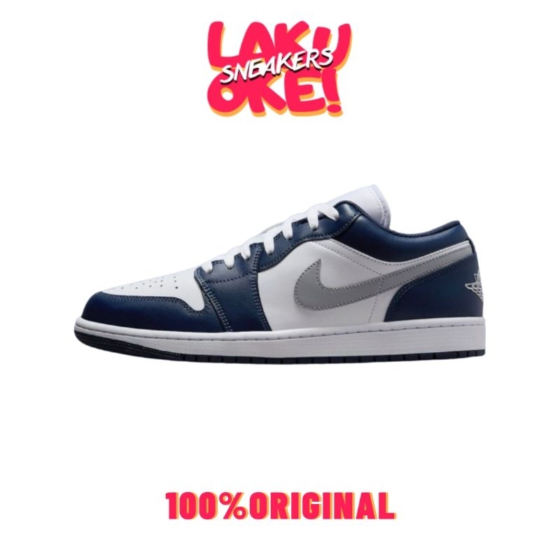 SEPATU NIKE AIR JORDAN 1 LOW MIDNIGHT NAVY ORIGINAL