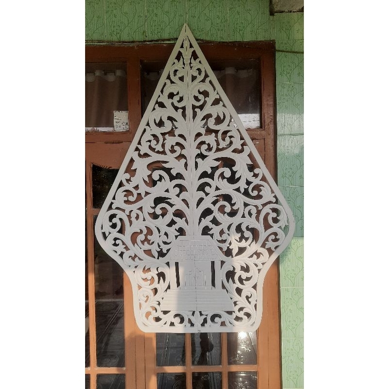 gunungan wayang dekorasi spon ati / spon karet / spon eva / busa hati 150cm