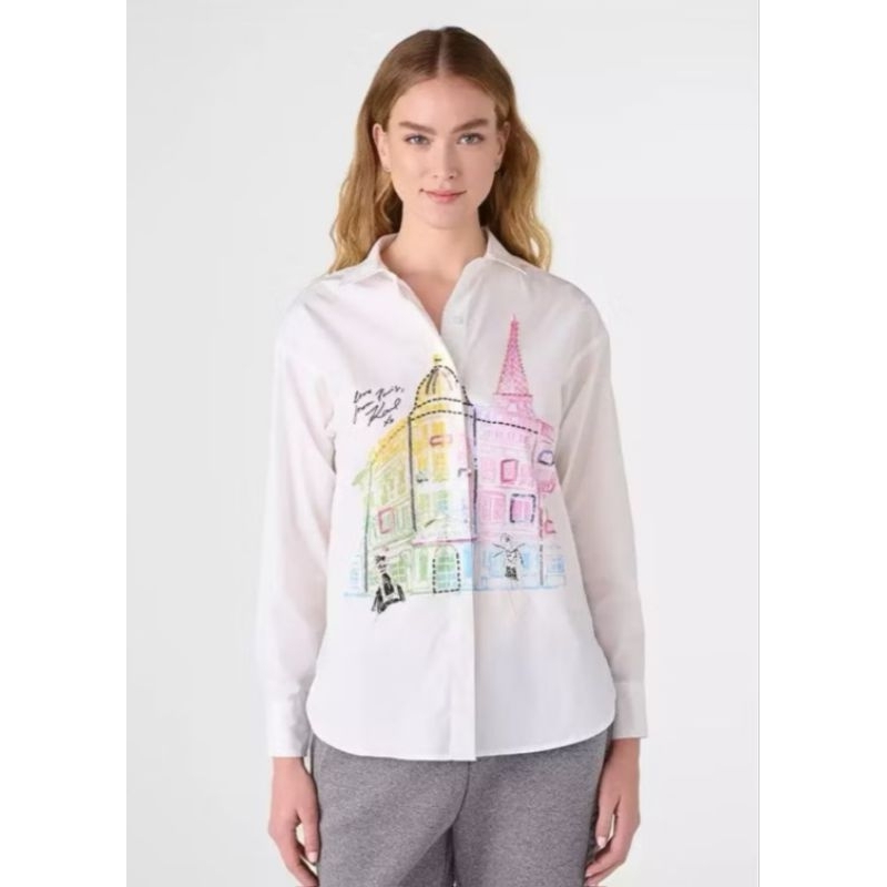 KARL LAGERFELD PARIS COLOR OUTLINE SHIRT ORIGINAL