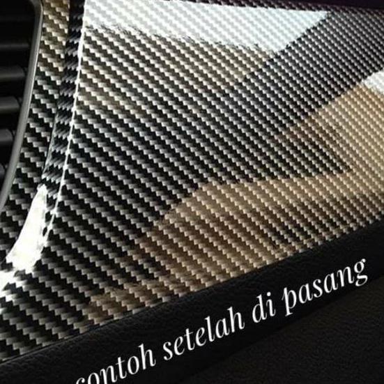 HJ6 Sticker sticker motor mobil carbon kevlar kualitas terbaik ukuran 5 x 5 cm skotlet carbon kevlar