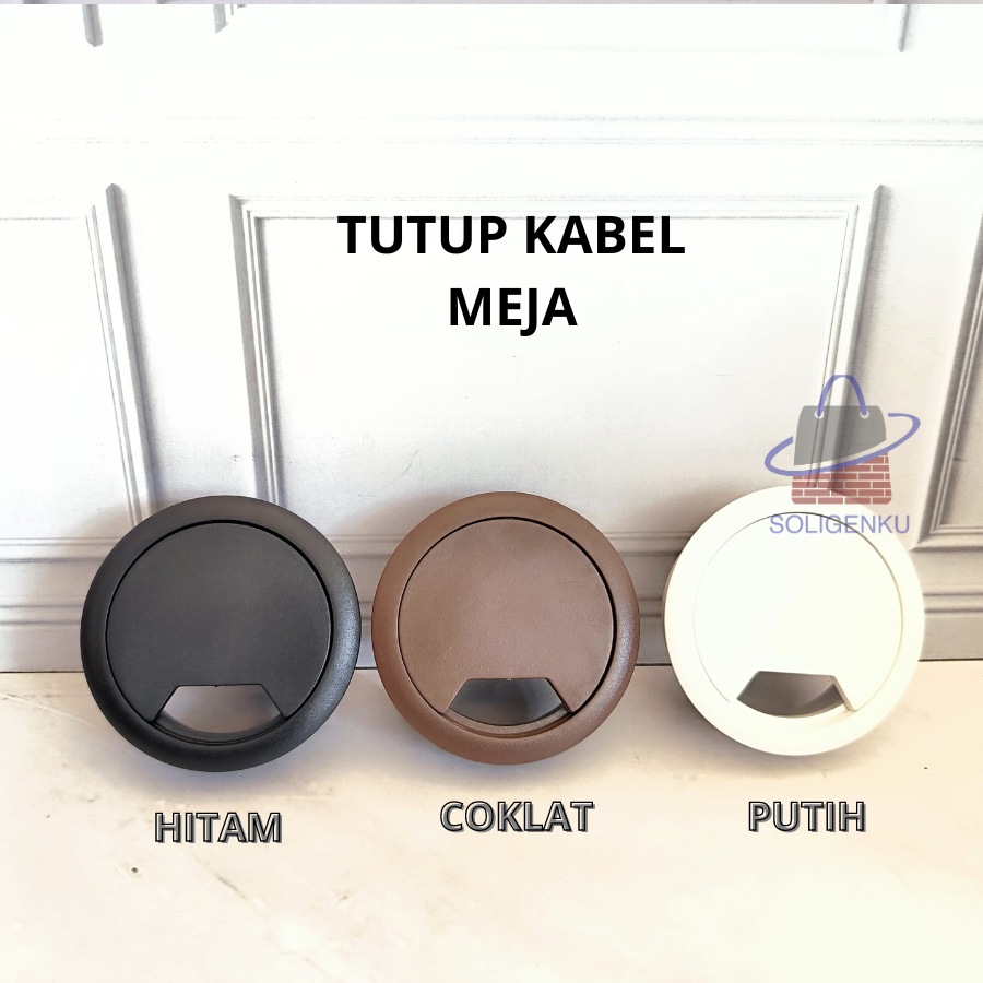 Tutup Lubang Kabel Meja / Gromet Meja Lubang Bulat Jalur Kabel