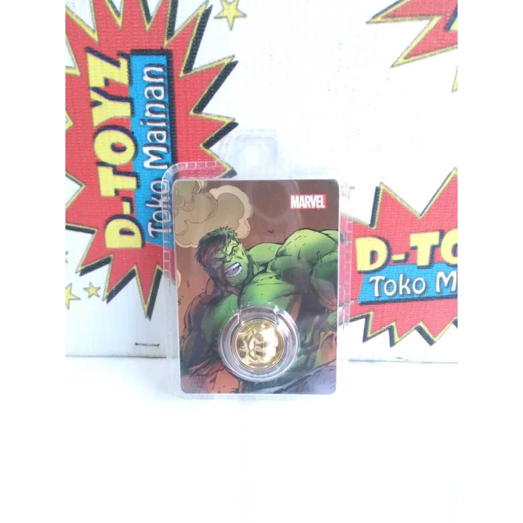 Koin Metal Marvel Hulk Mainann Coin Metal Hulk Marvel