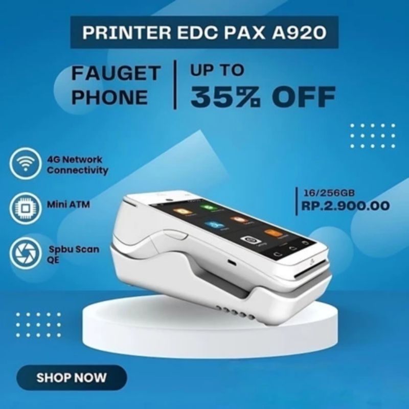 EDC Android Mini ATM PAX A920
