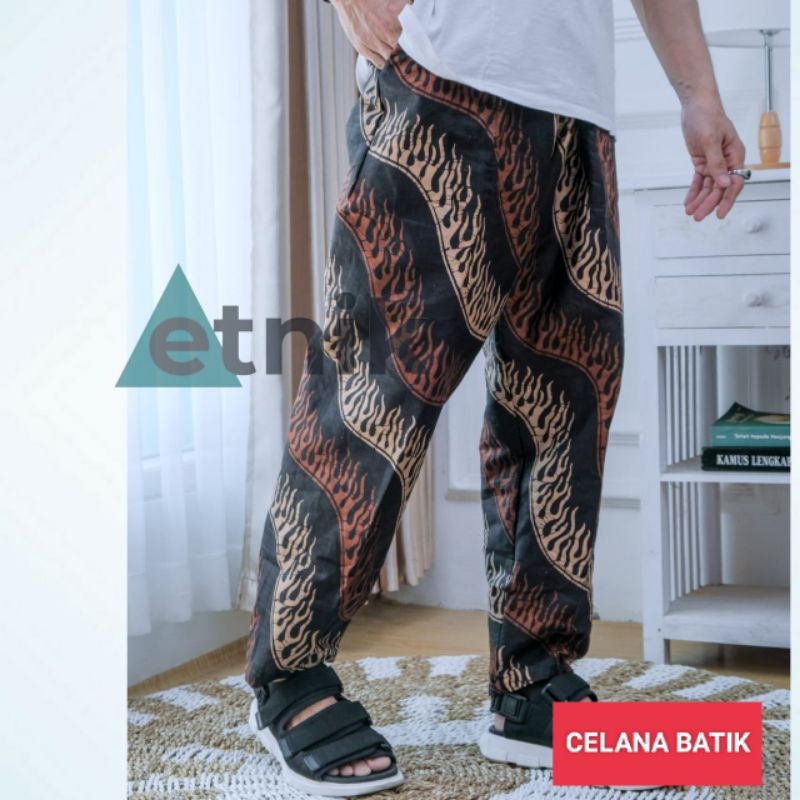 Celana Batik | Celana Kolor Santai Harian Dewasa Pria Wanita  Ukuran Jumbo Bahan Katun
